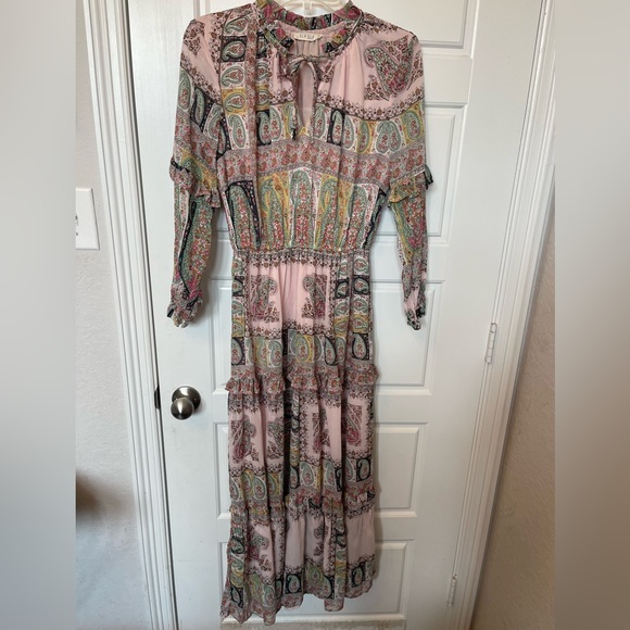 ILLA ILLA Woman’s Paisley Boho Print Maxi Dress. Size: Small Preloved - Picture 10 of 13